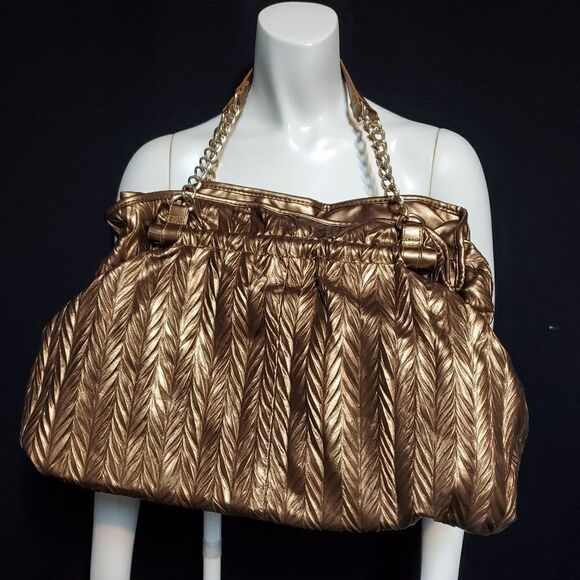 Charming Charlie Gold Brown Shoulder Bag - Picture 4 of 6